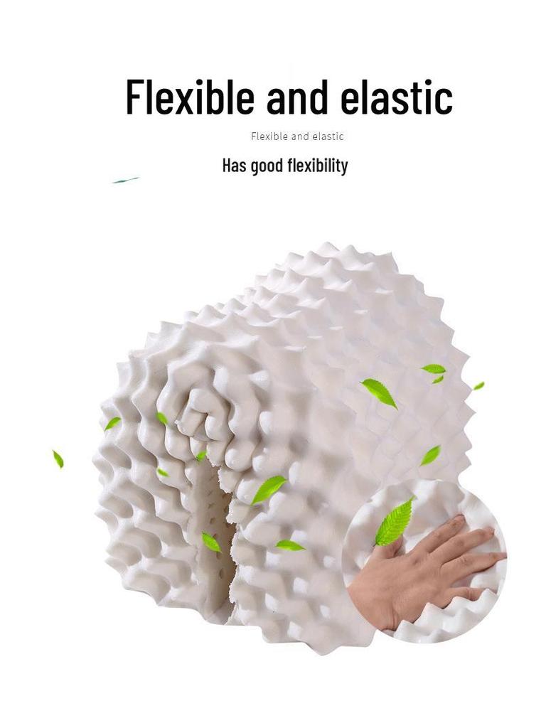 Nackenstützkissen aus Naturlatex mit Silikon-Wolfszahn-Design