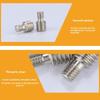 1/4 Inch Male To 1/4 3/8 Inch Male Camera Screw Mount Adapter Tripod Screw Adapter Thread For Camera Tripod Monopod Ring Light