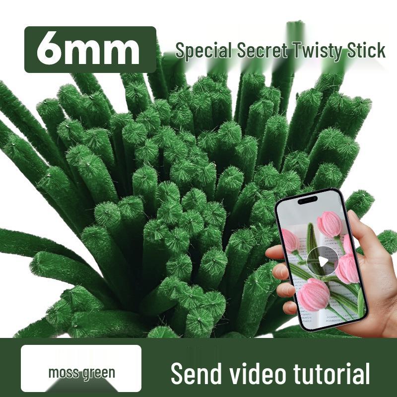 DIY Twisty Stick Bouquet Kit: Complete Chenille Stem Set for Children's Weaving