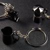 Ornament Moka Pot Women Badge Coffee Pot Key Chain Bag Pendent Car Key Ring Coffee Series Key Ring