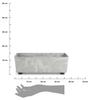Salvia Gray Concrete Flower Box