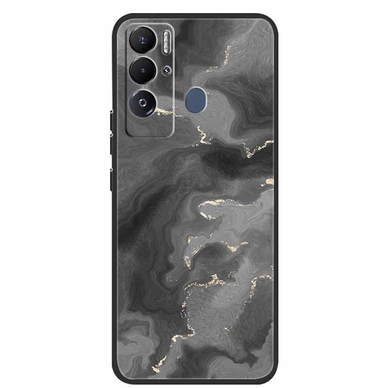 For Tecno Pova Neo Case Marble Soft Silicone Back Cover Phone Case for Tecno Pova Neo Bumper Coque LE6 Shockproof PovaNeo Funda