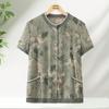 Elderly Women's Loose Fit Short Sleeve Summer Shirt