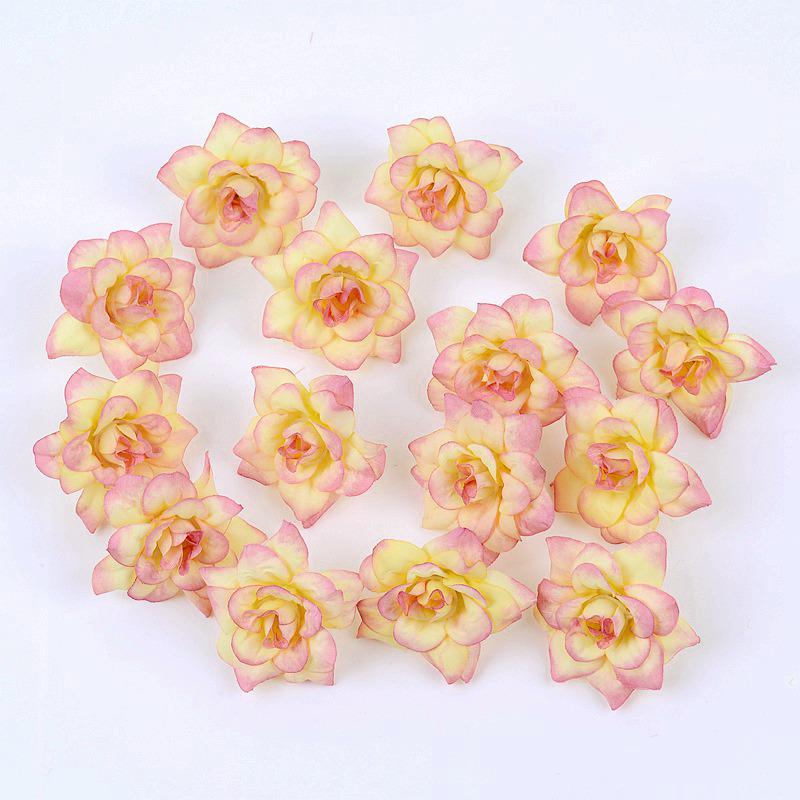 Silk Pointed Rose Small Flowers for DIY Headwear & Wedding Decoration