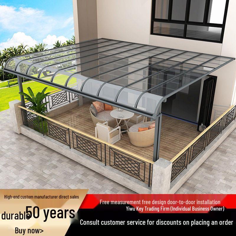 Regen- und Sonnenschutz-Markise aus Aluminiumlegierung für Terrassen und Balkone