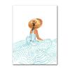 Abstract Wall Art Pool Party Fruit Plate Ladies Free Time Nordic Posters and Prints Oil Painting Living Room Decoration Pictures