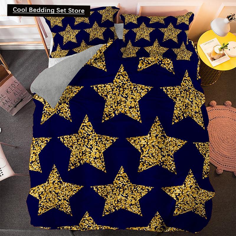 Irregular Geometry King Queen Duvet Cover Bohemian Style Bedding Set for Kid Teens Adult Modern Art 2/3pcs Polyester Quilt Cover