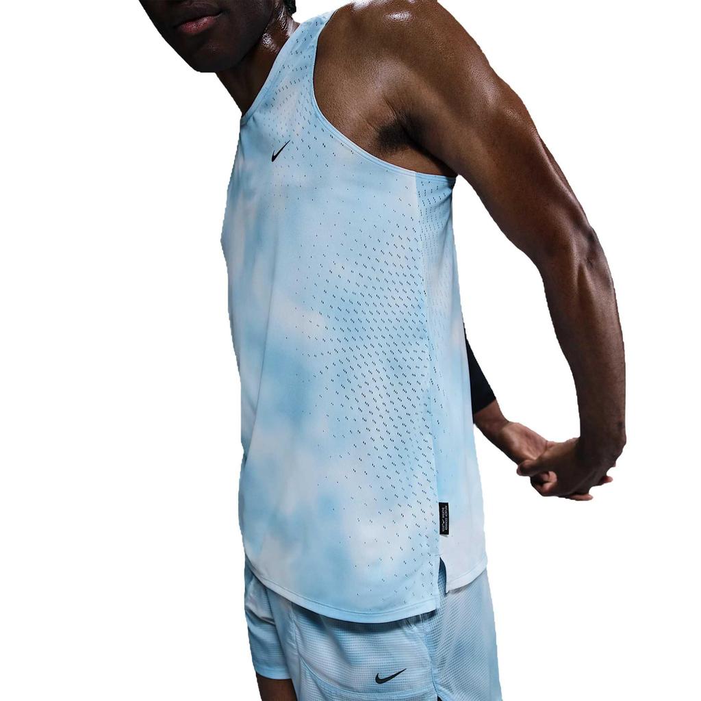 Nike Dri-FIT ADV Running Division Breathe Comfortable Fashionable Simple Versatile Breathable Tank Top Men Tops Blue HJ4146-422