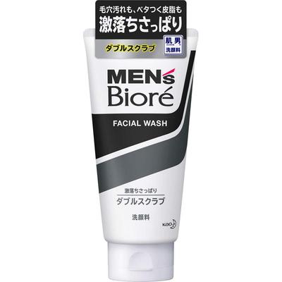 Of Biore Double Scrub Facial Cleanser 130g [Set 3] Men's