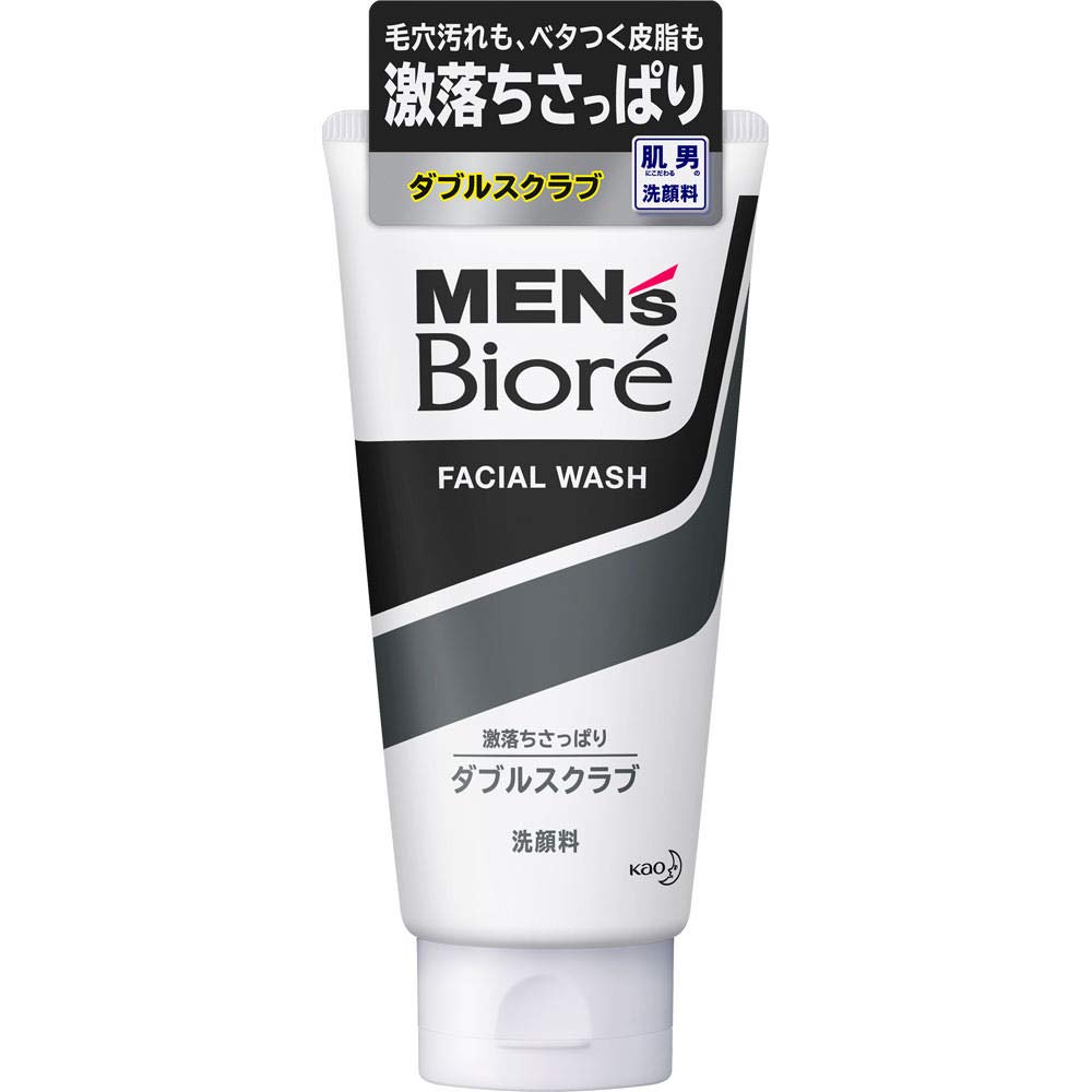 

Очищающее средство для лица Biore Double Scrub 130 г [Набор 3 шт.] Мужское