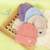 Autumn and Winter New Love Hole Knitted Hat Women's Big Head Circumference Winter Wool Hat Versatile Warm Cold Hat Men