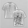 Anime Frieren Beyond Journey's End Printed Tee Men Women Cotton Tshirts Vintage Washed T-shirt Harajuku Male Oversized T Shirt