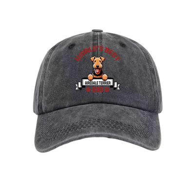 1 Adult Dog Print Washed Baseball Cap, Minimalist Retro Style Casual Soft Adjustable Dad Cap, Perfect Gift
