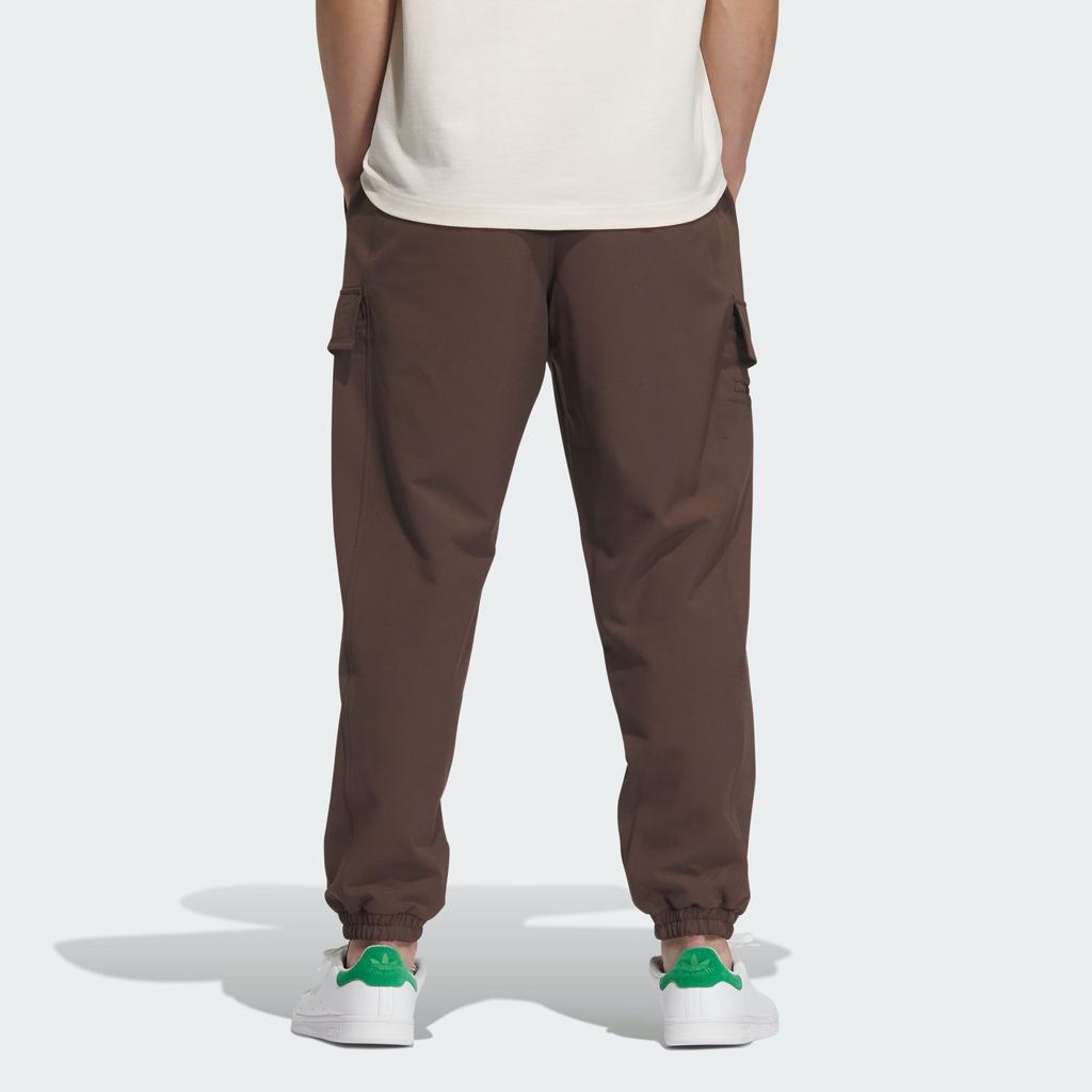Adidas Originals Solid Color Drawstring Cuffed Knit Sports Pants Men Pants Brown Light-Khaki IZ1517