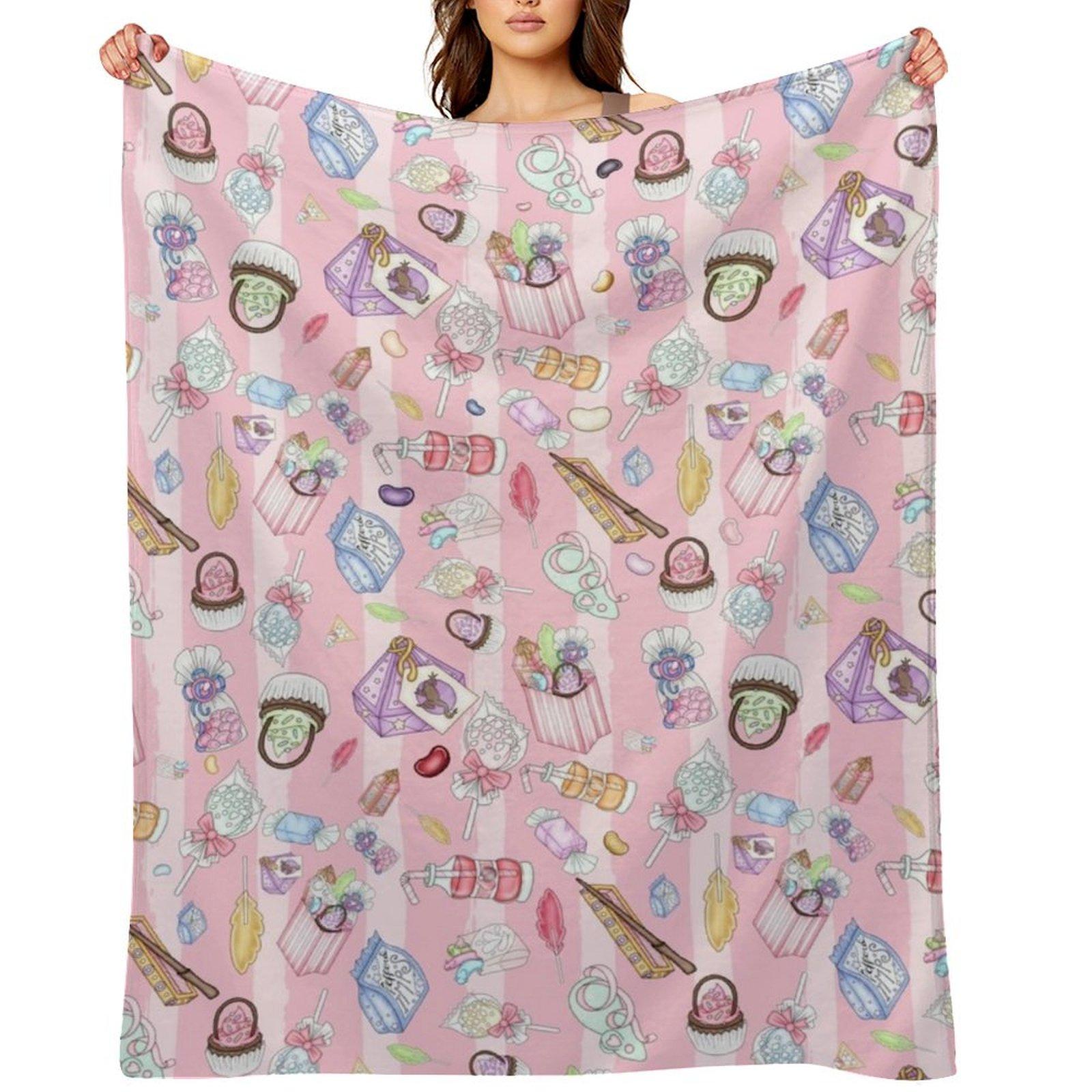 

Honeydukes Wizarding Sweet Shop Throw Blanket warm winter Luxury St Furry For Sofa Thin Blankets 30x40in