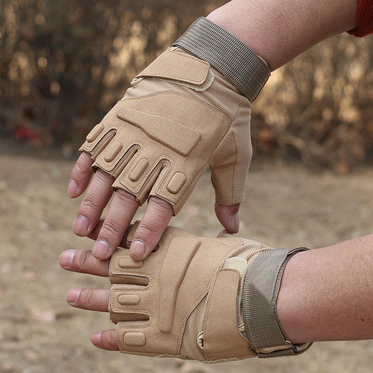 Tactical Gloves Outdoor Cycling Men and Women's Sports Fitness Field Mountaineering Motorcycle Performance Half Finger Gloves