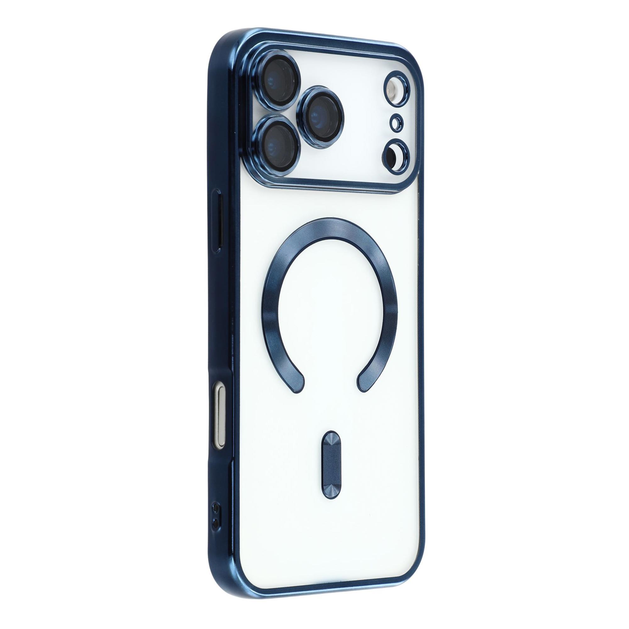 For iPhone 17 Pro Case Compatible with MagSafe Electroplated TPU Phone Cover with Lens Film A