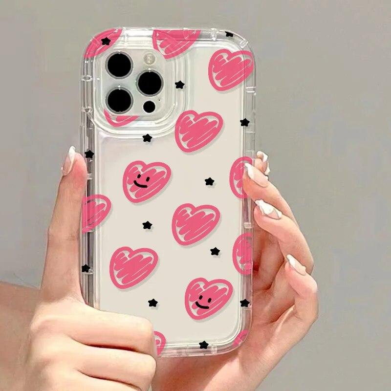 Měkký růžový mašličkový kryt na telefon pro iPhone 11 kryt iPhone 12 13 14 15 Pro Max XS XR X 7 8 Plus SE 2020 Nárazuvzdorný nárazník Mašličkový kryt