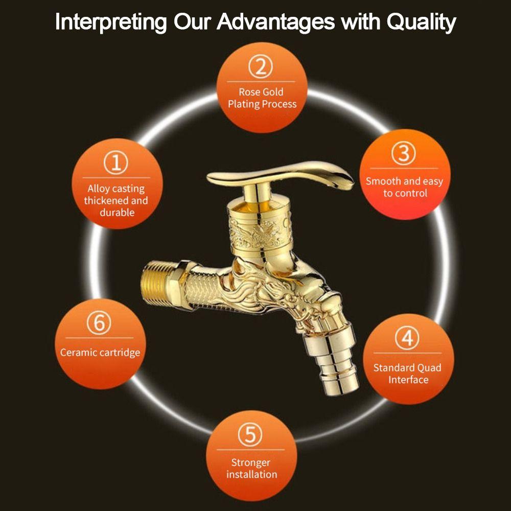 Toilet Nozzle Washing machine faucet Connector Mop Pool Cold Tap  Outdoor Garden Wash Basin Tap