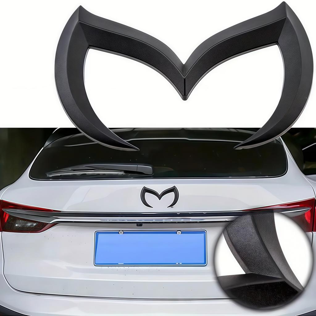 Sporty Metal'M' Rear Trunk Badge Decal Emblem Rear Trunk Evil m Emblem Logo Decor Badge Decal for Mazda