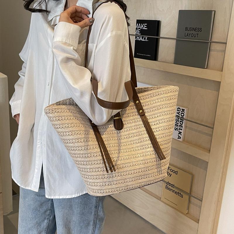 Bolsa de Grande Capacidade Bolsa Feminina Bolsa de Praia Feminina Bolsa Nova de Ombro Bolsa Grande Bolsa Tote Portátil