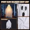 Halloween Hanging Ghost Decoration Indoor Outdoor Lightweight Fabric Ghost Prop for Party Haunted House Yard Display