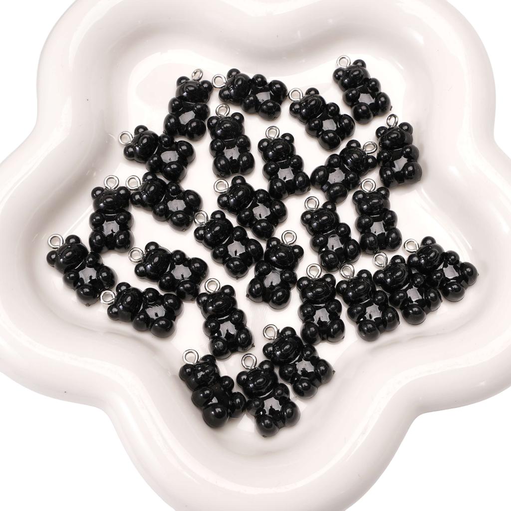 Niedliche Harz-Gummibär-Anhänger-Charms für Schmuckzubehör, DIY-Zubehör