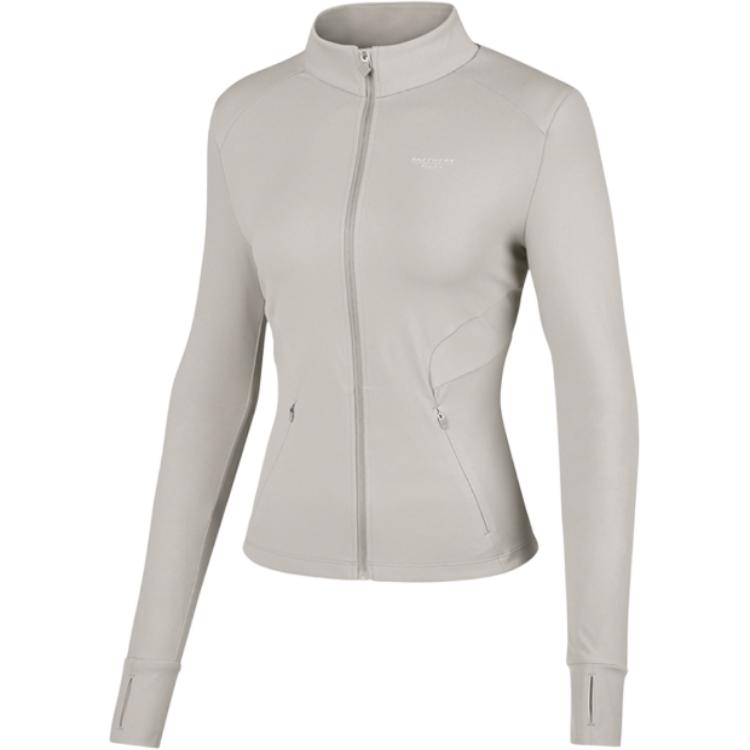 Skechers Freedom Water Series Knitted Slim Fit Antibacterial Comfortable Jacket Women Jackets Dolphin-Gray P324W073-03UM S