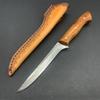 5.7 Inch Boning Knife With Cover Damascus Steel Blade Wood Handle Sharp Cleaver Steak Fish Barbecue Kitchen Knives Cooking Tools