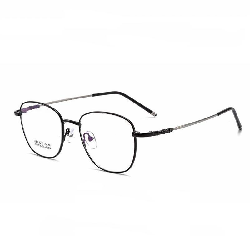 Retro Memory Full Frame Photochromic Finished Myopia Glasses Resin Lens Chameleon Prescription Spectacle 0 -0.5 -0.75 To -6.0