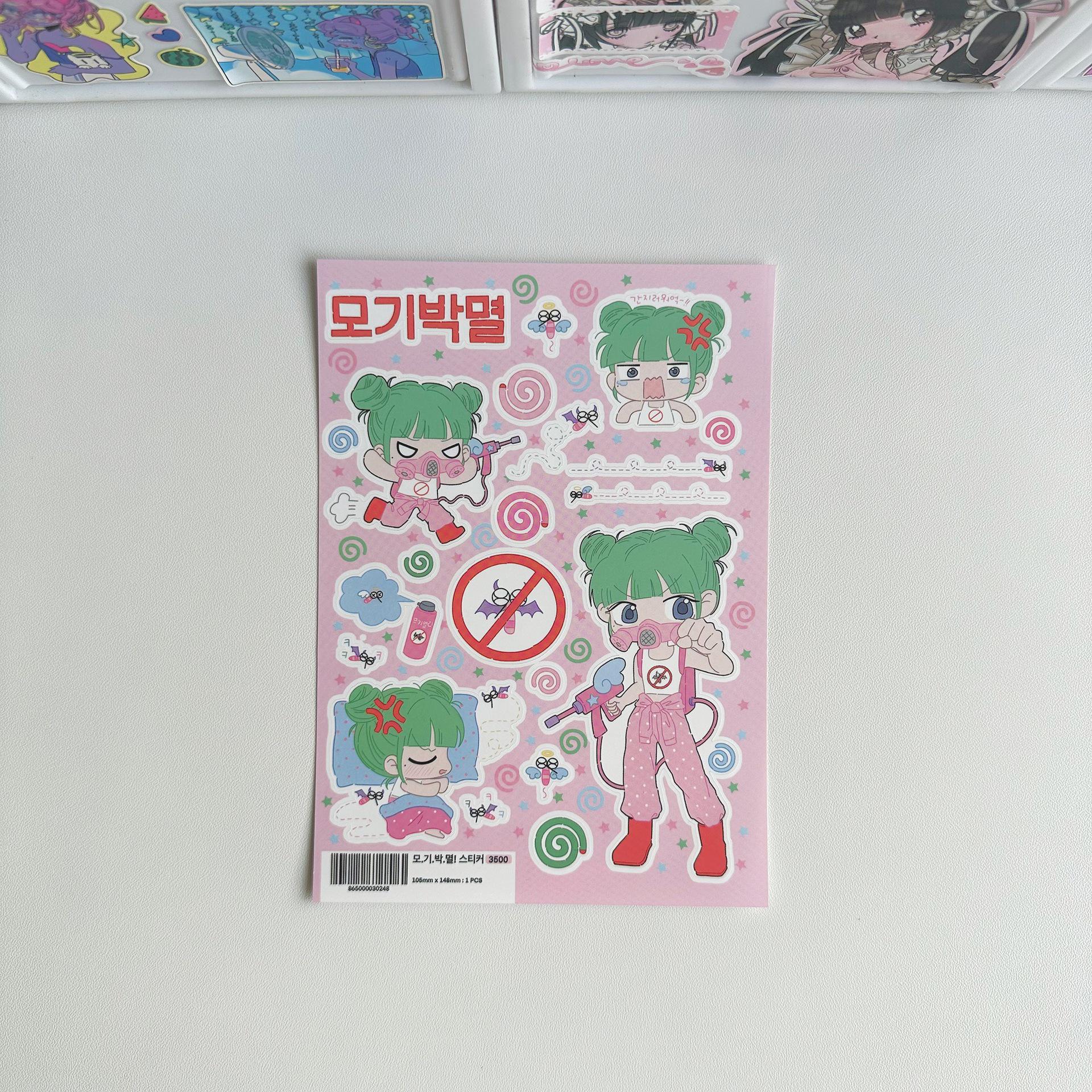 

Korean Style Cute Cartoon Girl Stickers for DIY Diary Decor
