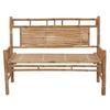 vidaXL Garden Bench with Cushion 120 cm Bamboo