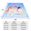 K-Pop Demon Hunters Huntrix Custom Name Blankets Living Room Sofa Christmas Bithday Gifts For Kids Soft Flannel Throw Blanket