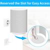 Yibracki Speaker Wall Mount or Ceiling for Sonos Era 100 Wireless Tilt Swivel Adjustable Mount Heavy Duty Mount Speaker White - &