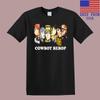 COWBOY BEBOP OBSADA Anime Kreskówka Mężczyźni#039;Czarny T-shirt unisex, rozmiar S5XL