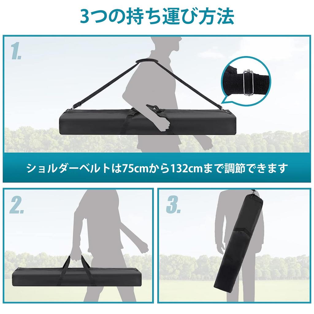 OUKMIC Microphone Stand 122cm Suitable for Music with Adjustable Shoulder and Double Zipper Bag, Long, Tripods, Stands, Etc., Strap, Heavy-Duty