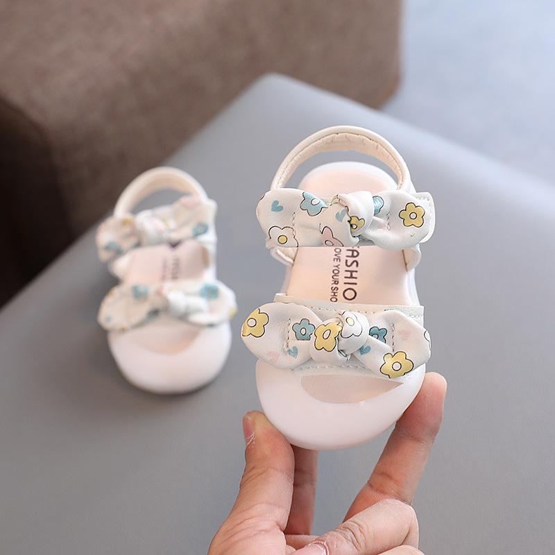 

Sandalias Baby Shoes Children s Sandals 2025 Summer New Baby First Walkers Baby Princess Shoes Soft Sole Girls Shoes Kids Shoes 19 14cm бежевый