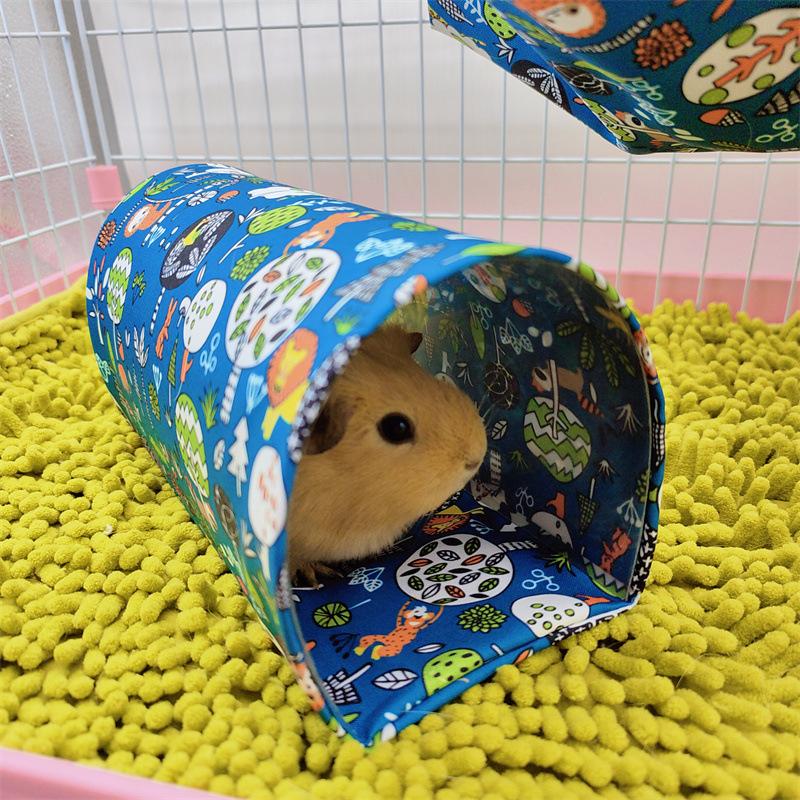 Hamster Hugger Dutch Rabbit Guinea Pig Tunnel Hiding Tent Nest All-Season Small Pet Concealed Passage Nest