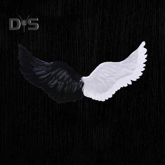 Kids Angel Wings Girls Princess Costume Adjustable Feather Fairy Wings Cosplay Stage Performance Prop for Halloween Parties