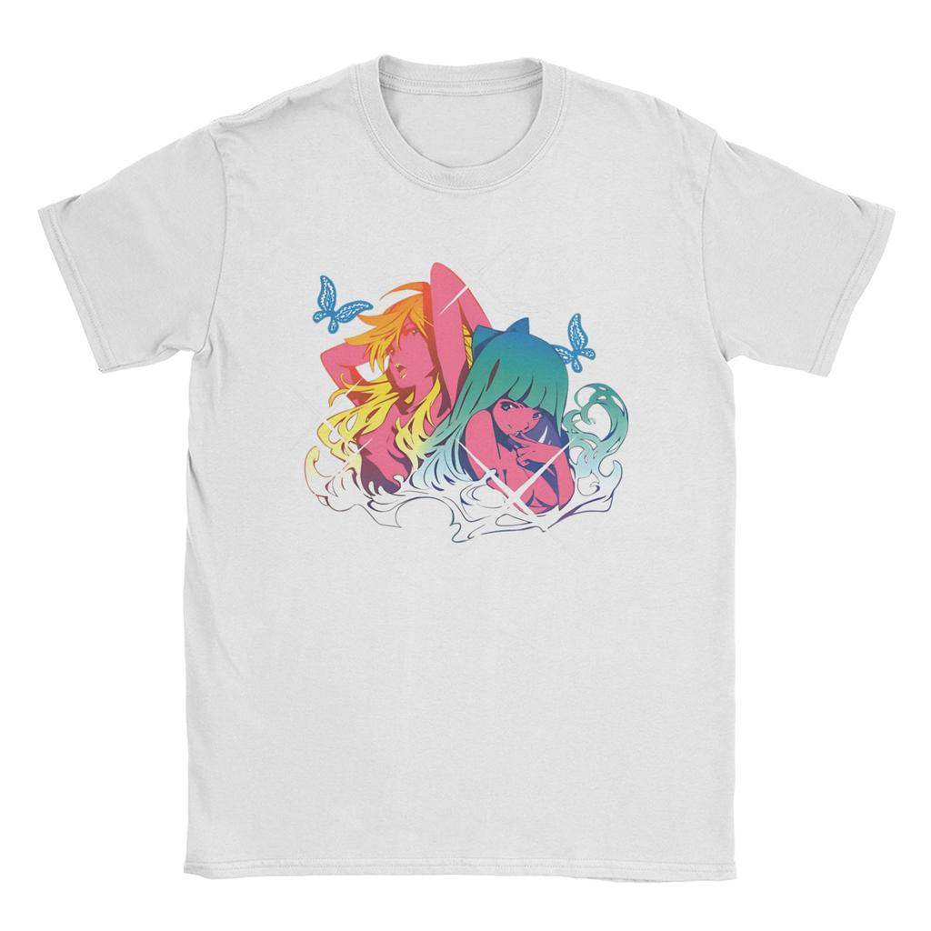 Panty Stocking with Garterbelt TShirts Men Women Anime Funny Pure Cotton Tees Round Neck Short Sleeve T Shirt Plus Size Tops