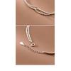 Double Layer Curved Tube Starry Asymmetric Bracelet Fashion Light Luxury Personalized Women Jewelry