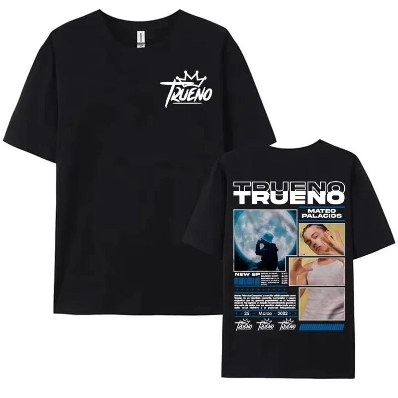 Rapper Trueno Album Tour Merch Tshirt Unisex Wounisex Clothes Fashion Short Sleeve Tee Shirt Streetwear Loose Tshirts Unisex