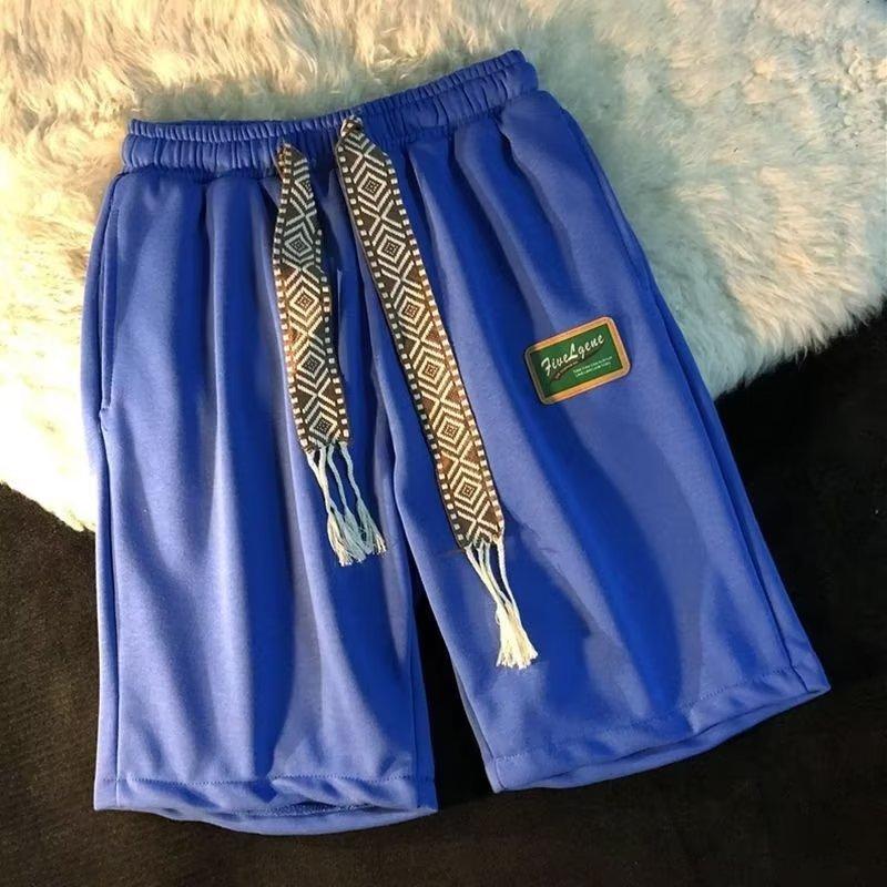 

Винтажные прямые спортивные повседневные брюки Alphabet для мужчин и женщин, свободные широкие брюки в стиле хип-хоп 5XL синий