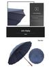 Men's Luxury Windproof 16-Rib Wooden Handle Golf Umbrella