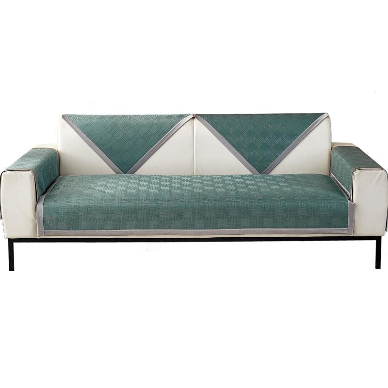 Summer Ice Silk Sofa Cushion, Summer Mat Non-Slip Seat Cushion  New Simple Modern Leather Sofa Cover
