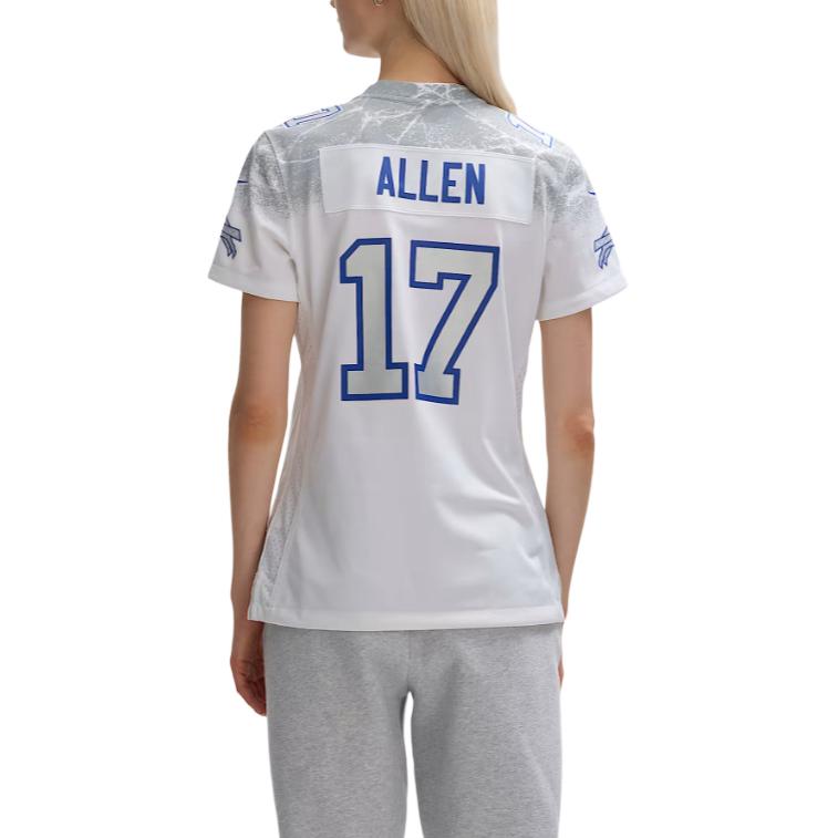 Nike Nfl Josh Allen Rivalries Series V-Neck Loose Fit Short Sleeve Football Jersey Women Jersey 67NW0G6281F-RZ1