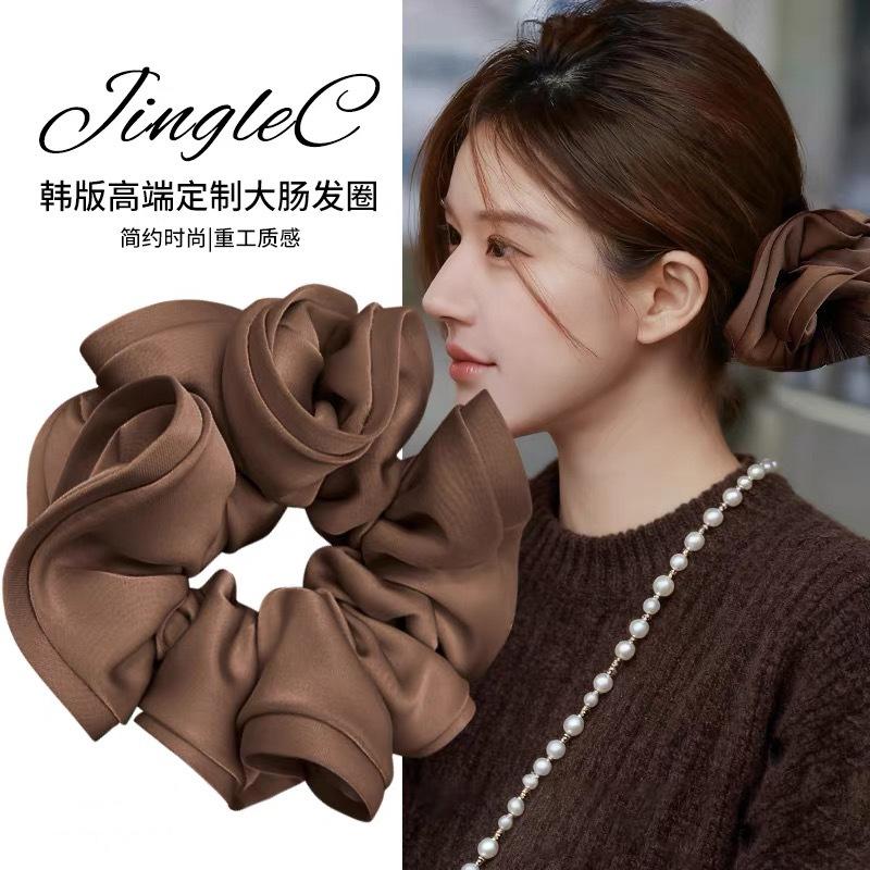 Extragroßes Satin-Darmhaarband Damen Neues Stirnband Haarseil Kugel Haarschmuck Stirnband