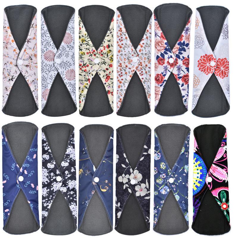 Sanitary Reusable Towels Pads Women Bamboo Cloth Washable Menstrual Safety Pads