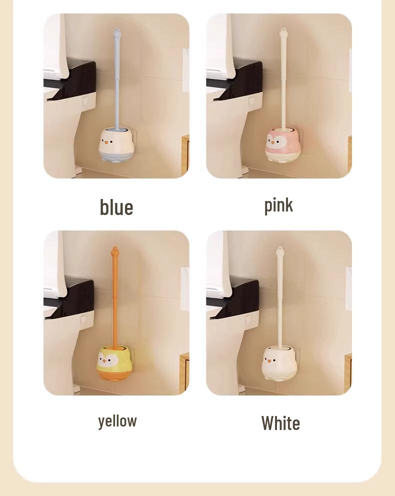 New Arrival: Cartoon Long-Handle No Dead Angle Toilet Brush for Bathroom Cleaning