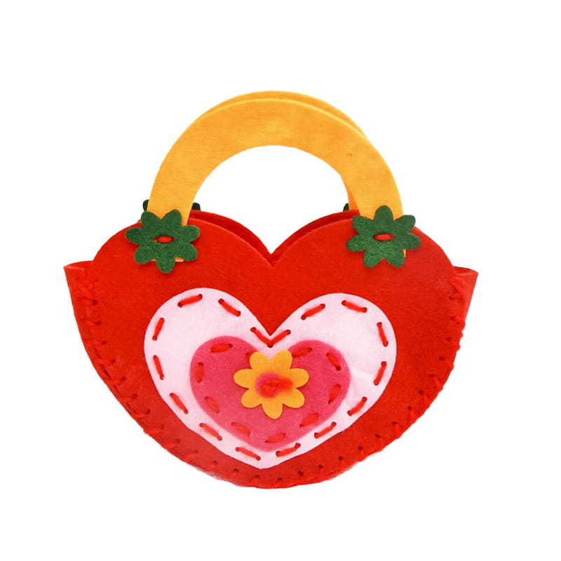 Colorful Bags - Felt DIY Sewing Kit - 6 Pieces